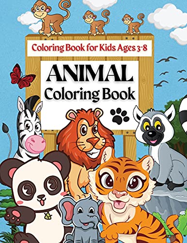 Animal Coloring Book Coloring Book for Kids Ages 3-8: Coloring Pages of Animal Letters A to Z for Boys & Girls, Little Kids, Preschool, Kindergarten and Toddlers