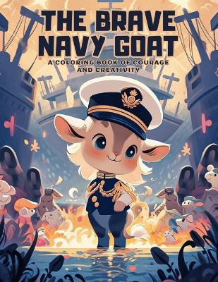The Brave Navy Goat: A Coloring Book of Courage and Creativity: Embark on a Colorful Journey with 50 Dynamic Illustrations and Motivating Quotes