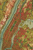 New York City Vintage Map Field Journal Notebook, 100 pages/50 sheets, 4x6