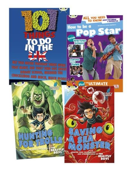 Learn to Read at Home with Bug Club Blue Pack (2 fiction and 2 non-fiction)