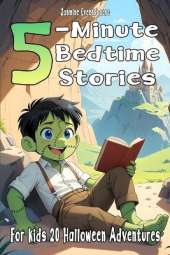 5-Minute Halloween Bedtime Stories for Kids - 20 Halloween Adventures: A Collection of Scary and Funny Tales Featuring Dracula, Wicked Witches, Evil Ghosts, and Frankenstein for Kids Ages 3-8 - Black and White Edition