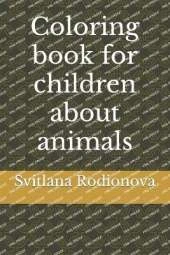 Coloring book for children about animals