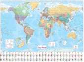 Collins World Wall Paper Map