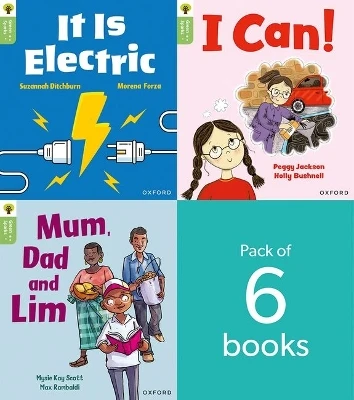 Oxford Reading Tree Green Sparks: level 1+ LEVEL 1+ PACK of 6