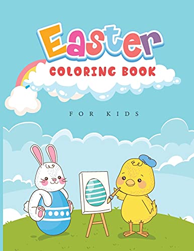 Easter Coloring Book for Kids: Coloring Book with Bunnies and Easter Eggs!