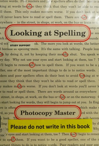 Looking at Spelling