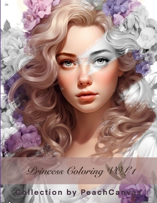 Princess Coloring vol 1: Princess theme coloring book for both kids and adults