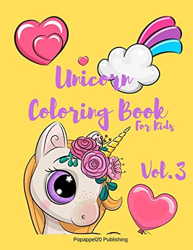 Unicorn Coloring Book for Kids. Vol 3
