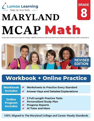 Maryland Comprehensive Assessment Program (MCAP) Test Practice: 8th Grade Math Practice Workbook and Full-length Online Assessments: Maryland Test Study Guide
