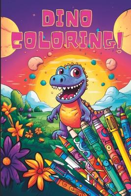 Super Cute Baby Dinosaur Coloring Book For Kids: 28 Fun Dinosaur Coloring Pages For Girls & Boys