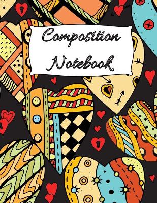 Composition Notebook: Simple linear notebook with college ruled 100 pages (8.5x11 format) / Composition Notebook for students / Wide Blank Lined Workbook / Linear Journal / Crazy Fruits Collection