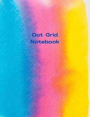 Dot Grid Notebook Abstract Notebook Large (8.5 x 11 inches) - Black Dotted Notebook/Journal 100 Dotted Pages