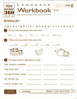 Reading 360 Language Resource Workbook 6 pack of 8