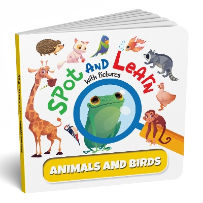 Spot and Learn with Pictures: Animals & Birds: A Fun & Interactive Board Book to Develop Observation Skills and Vocabulary for Kids, Toddlers [Penguin Early Learning Series]