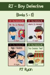 RJ - Boy Detective Books 5-8: 4 Fun Short Story Mysteries for Children Ages 9-12