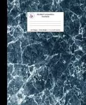 Marbled Composition Notebook: Blue Marble Paper | Wide Ruled Notebook/Journal Paper