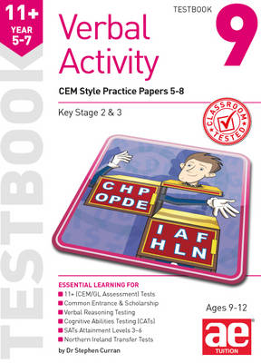 11+ Verbal Activity Year 5-7 Testbook 9: CEM Style Practice Papers 5-8