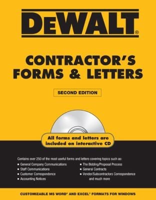 Dewaltcontractor's Forms & Letters