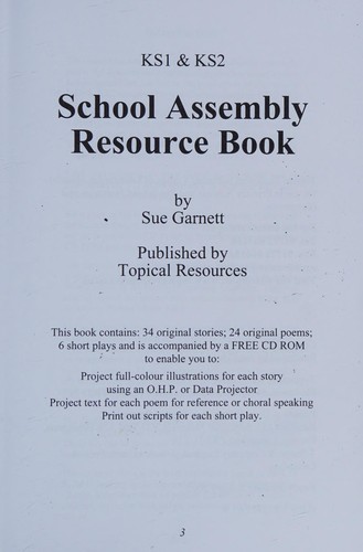 KS1 and KS2 School Assembly Resource Book