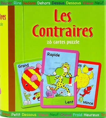 Les Contraires: 26 Cartes Puzzle