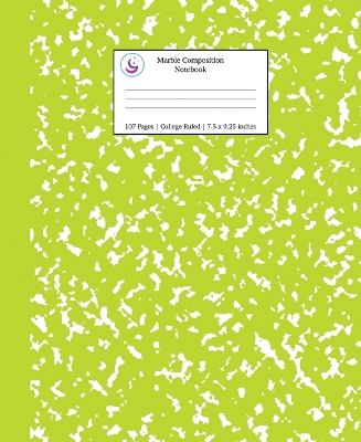 Marble Composition Notebook College Ruled: Green Marble Notebooks, School Supplies, Notebooks for School
