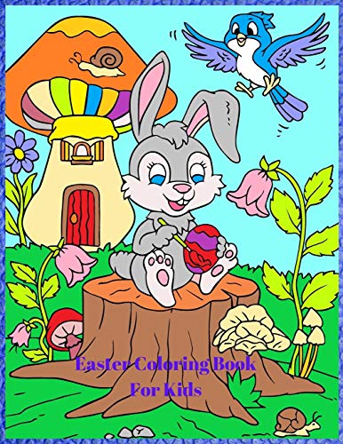 Easter Coloring Book For Kids: Cute and Funny Easter Animals coloring pages