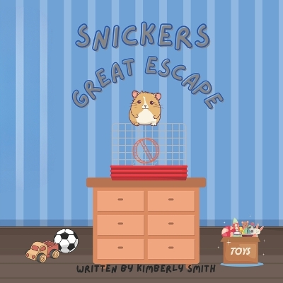Snickers Great Escape: A story about a cute and curious hamster that escapes from his cage. His adventurous escape brings a few mischievous events to his day. Kevin is determined to find him but Snickers is too fast for him!