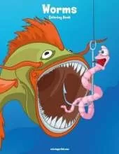 Worms Coloring Book 1