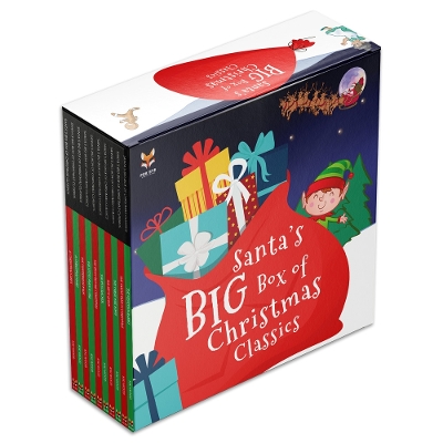 Santa's Big Box of Christmas Classics 10 BookCollection: (A Christmas Carol, The Gingerbread Man, The Snow Queen, The Nutcracker, The Twelve Days of Christmas)