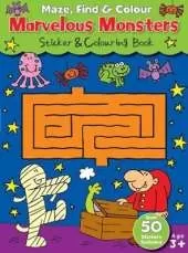 Maze, Find & Colour Marvellous Monsters