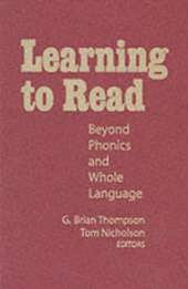 Learning to Read: Beyond Phonics and Whole Language