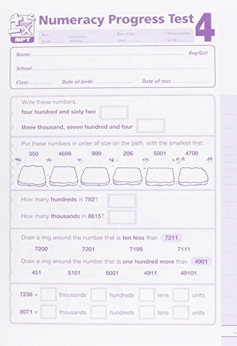 Numeracy Progress Test
