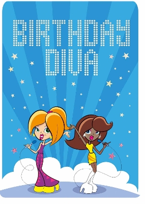 Pop Star Divas - Happy Birthday Card-Book: 6 Card-Book Pack