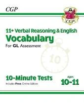 11+ GL 10-Minute Tests: Vocabulary for Verbal Reasoning & English - Ages 10-11 Book 1 (with Onl. Ed)