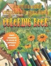 Summer garden and vegetables coloring book: Summer garden coloring book for all ages, many draw to color in different style. Flowers, gardens, sunsets, cultivated land, watermelon, bees, fruit, watermelons, butterflies and much more