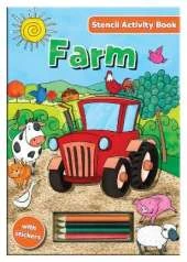Activity Stencil Books - Farm: Colouring & Activity