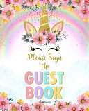 Birthday Guest Book For Girls