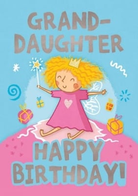 Fairies (Granddaughter) - Happy Birthday Card-Book: 6 Card-Book Pack