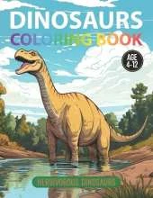 Coloring Book: Herbivorous Dinosaurs: For Kids Age 4-12