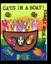 Cats in a boat: A Family of Cats in a Cardboard Boat