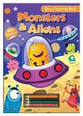 Activity Stencil Books - Monsters & Aliens: Colouring & Activity