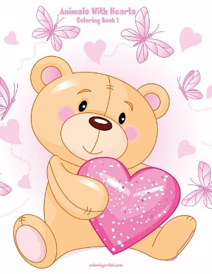 Animals with Hearts Coloring Book 1
