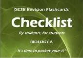 Checklist GCSE Revision Flashcards Biology A