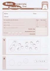 Basic Number Screening Test Form A