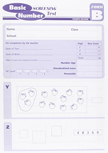 Basic Number Screening Test Form B