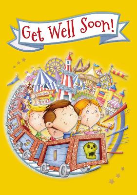 Funfair - Get Well Colouring Card-Book: 6 Card-Book Pack