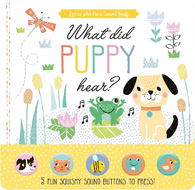 What Did Puppy Hear?: 5 Fun Squishy Sound Buttons To Press!
