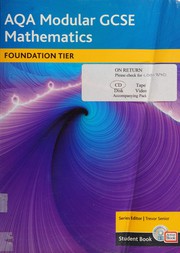 AQA GCSE Maths 2006: Modular Foundation Student Book and ActiveBook
