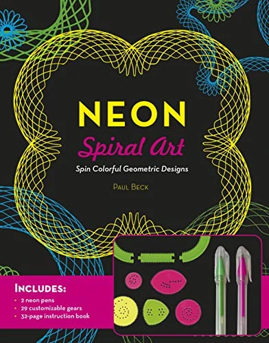 Neon Spiral Art: Spin Colorful Geometric Designs