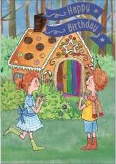 Hansel & Gretel - Happy Birthday Card-Book: 6 Card-Book Pack